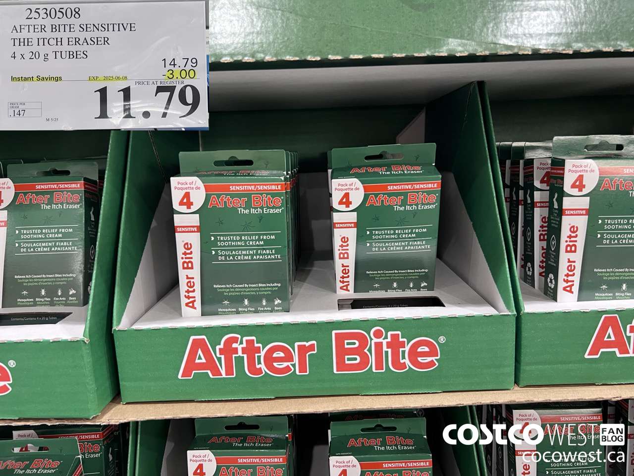 2530508 AFTERBITE SENSITIVE INSECT BITE TREATMENT KIT 4 PACK ($3.00 INSTANT SAVINGS EXPIRES ON 2025-06-08) $11.79