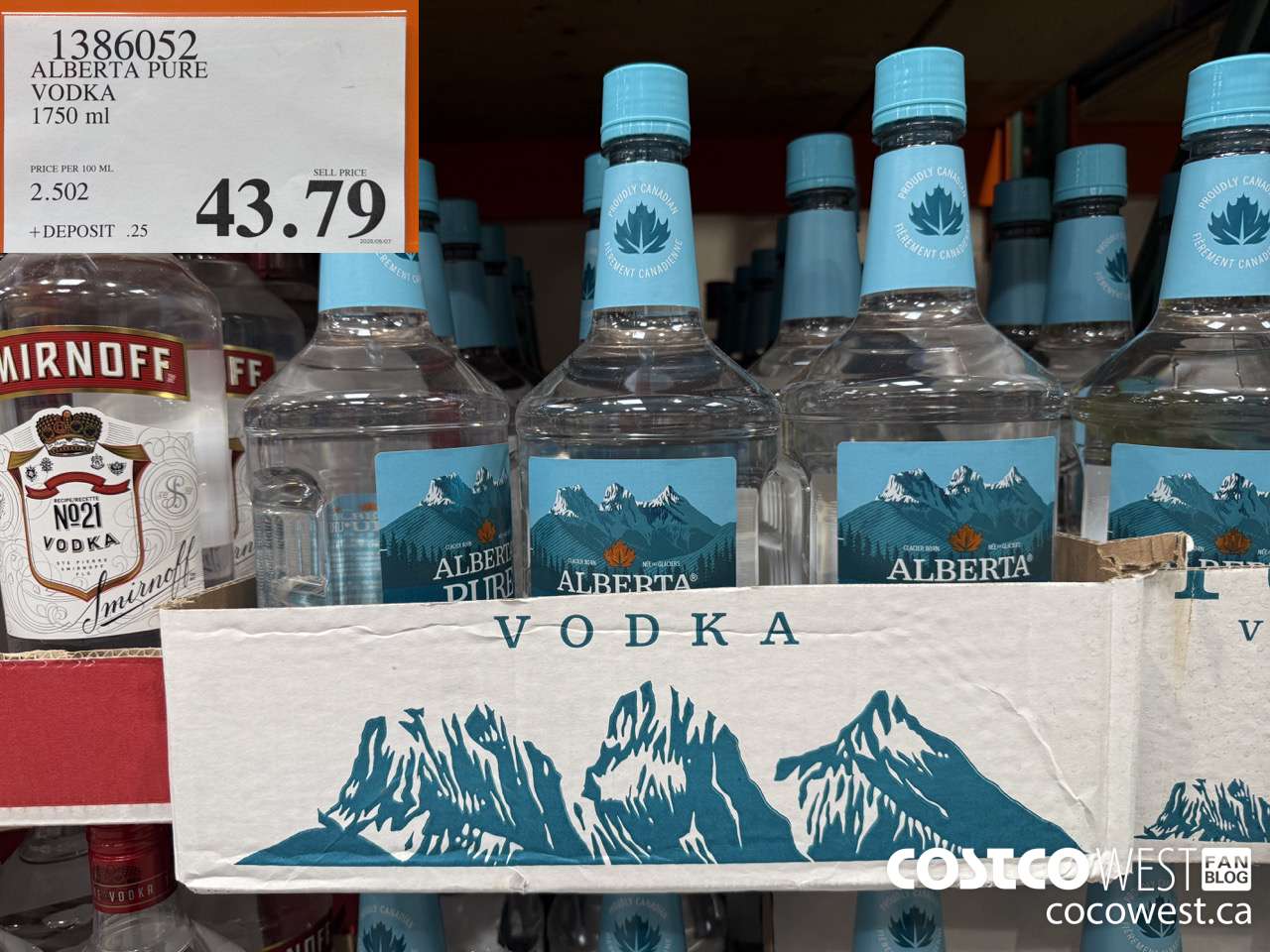 1386052 ALBERTA PURE VODKA 1750ML $43.79
