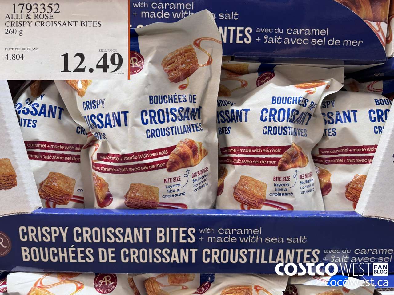 1793352 ALLI & ROSE CRISPY CROISSANT BITES 260G $12.49