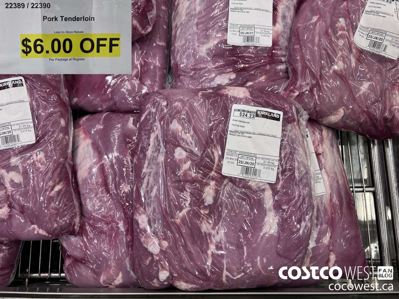 22389 (ALSO 22390) PORK TENDERLOIN ($6.00 INSTANT SAVINGS)