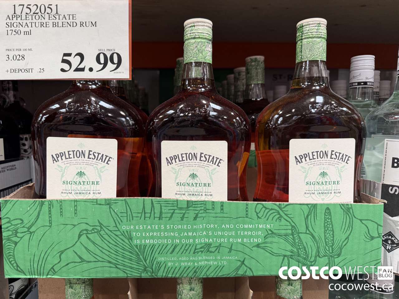 1752051 APPLETON ESTATE SIGNATURE BLEND RUM 1750 ML $52.99