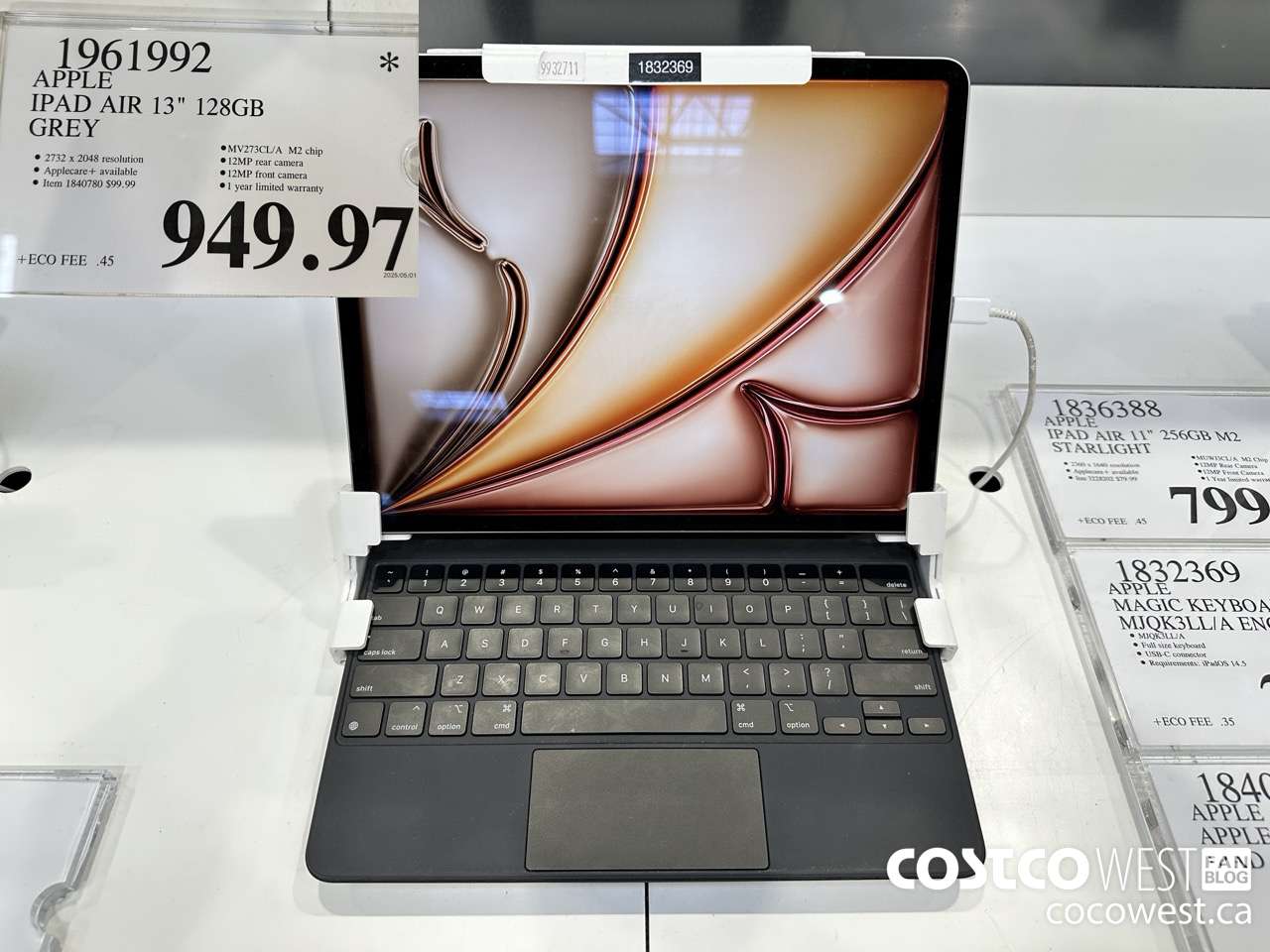 1961992 APPLE IPAD AIR 6TH GEN 128GB 13 IN GREY $949.97