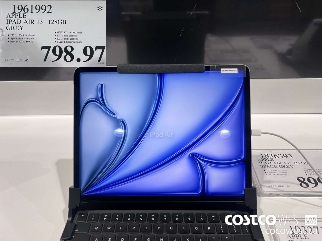 1961992 APPLE IPAD AIR 6TH GEN 128GB 13 IN GREY $798.97