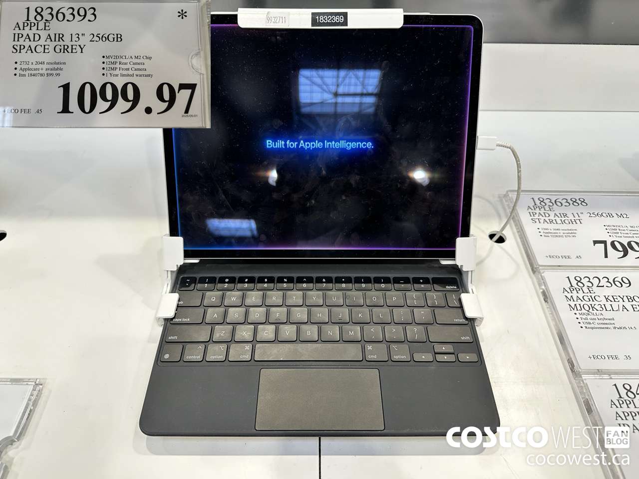 1836393 APPLE IPAD AIR 6TH GEN 256GB 13 IN SPACE GREY $1099.97