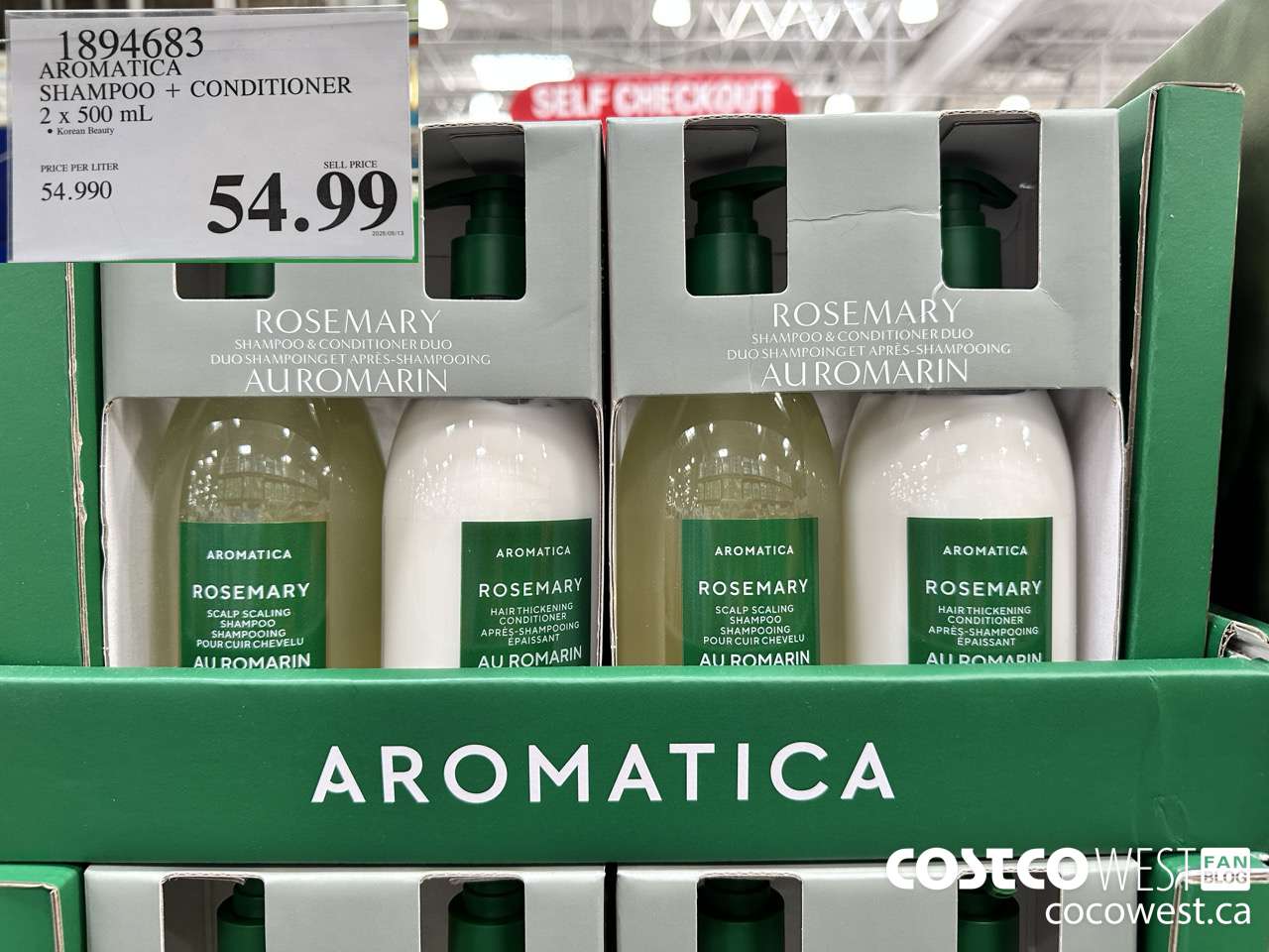 1894683 AROMATICA SHAMPOO + CONDITIONER 2 X 500ML $54.99