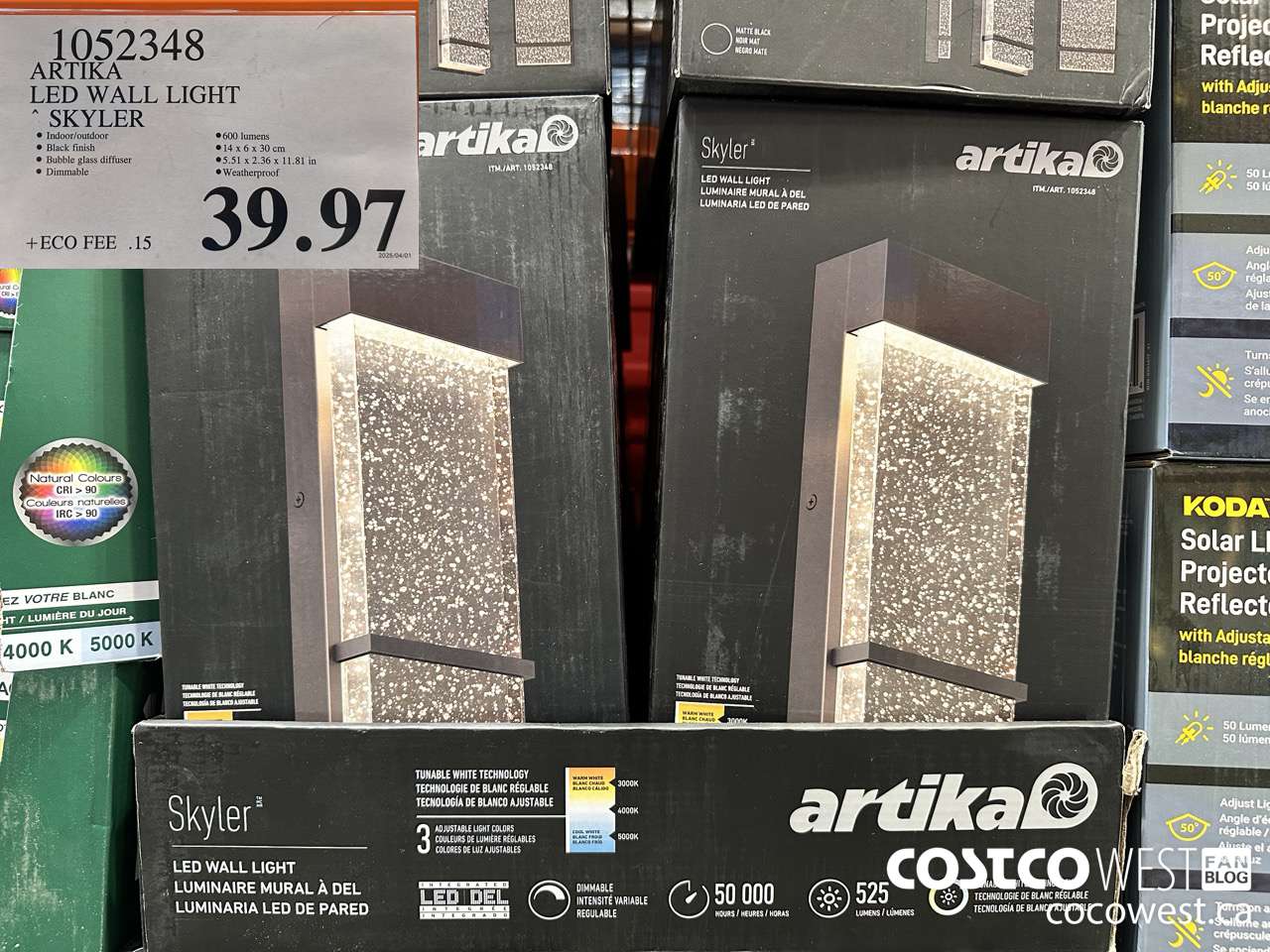 1052348 ARTIKA LED WALL LIGHT SKYLER $39.97
