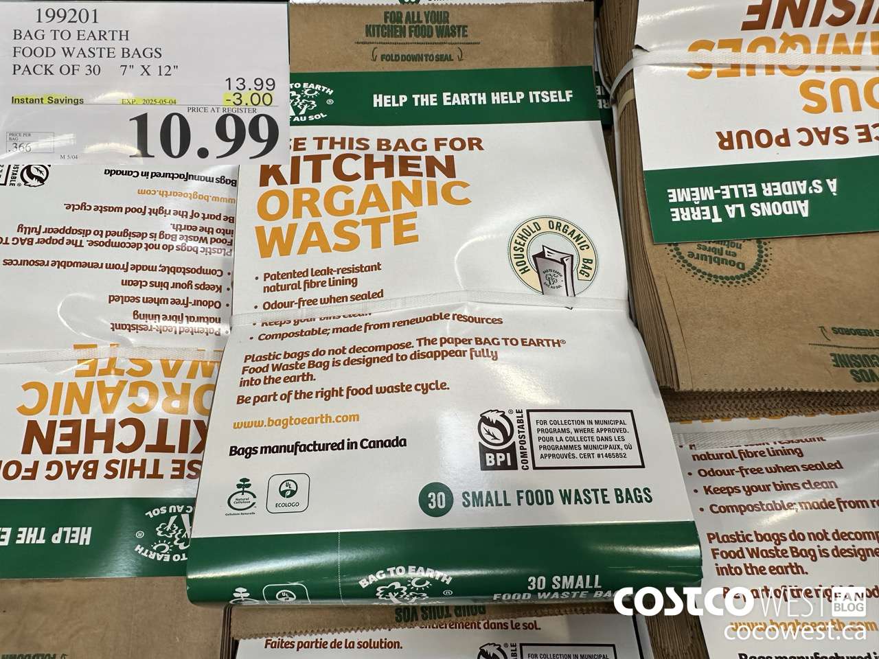 199201 BAG TO EARTH FOOD WASTE BAGS PACK OF 30 7