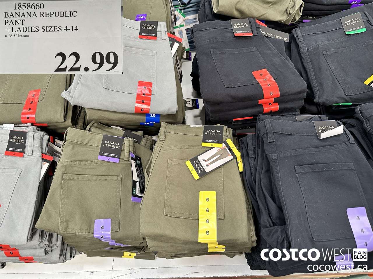 1858770 BANANA REPUBLIC PANT LADIES SIZES 4-14 $22.99