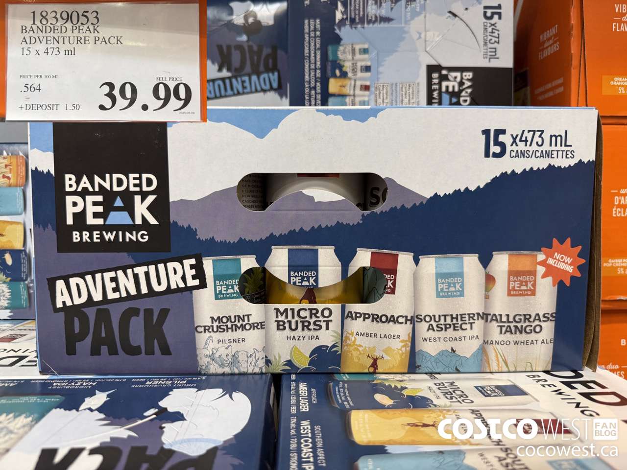 1839053 BANDED PEAK ADVENTURE PACK 15 X 473ML $39.99