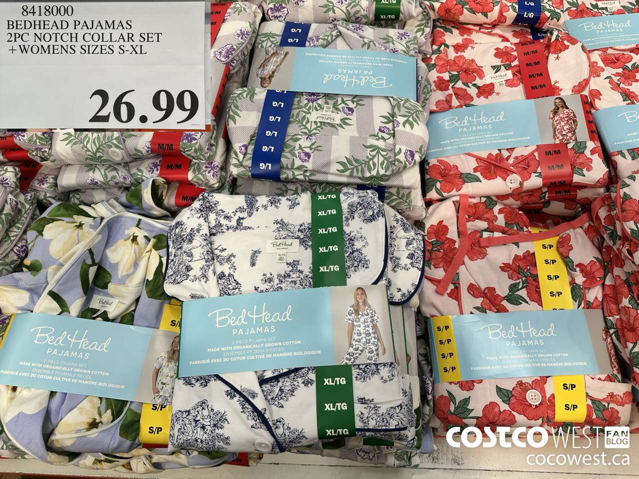 8418000 BEDHEAD PAJAMAS 2PC NOTCH COLLAR SET LADIES SIZES S-XL $26.99