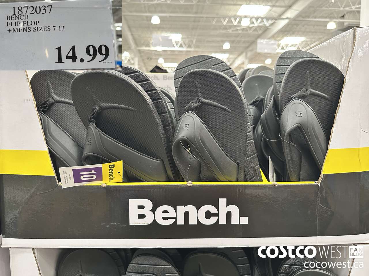 1872037 BENCH FLIP FLOP MENS SIZES 7-13 $14.99