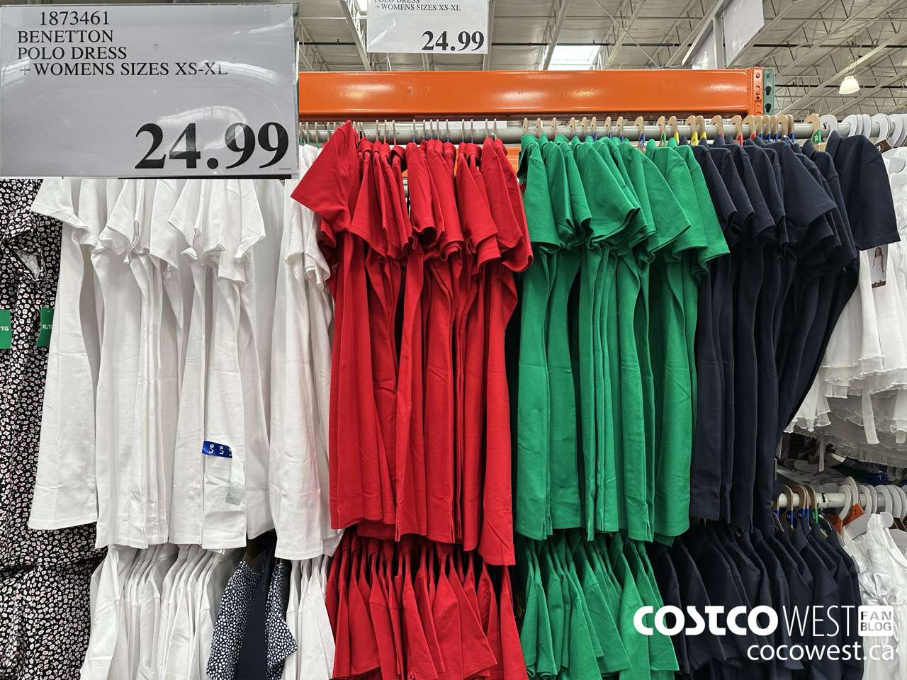 1873461 BENETTON POLO DRESS WOMENS SIZSE XS-XL $24.99