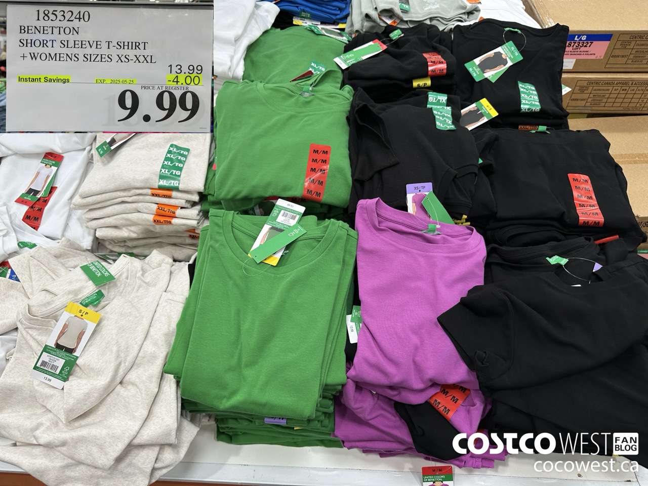 1853240 BENETTON SHORT SLEEVE T-SHIRT WOMENS SIZES XS-XXL ($4.00 INSTANT SAVINGS EXPIRES ON 2025-05-25) $9.99