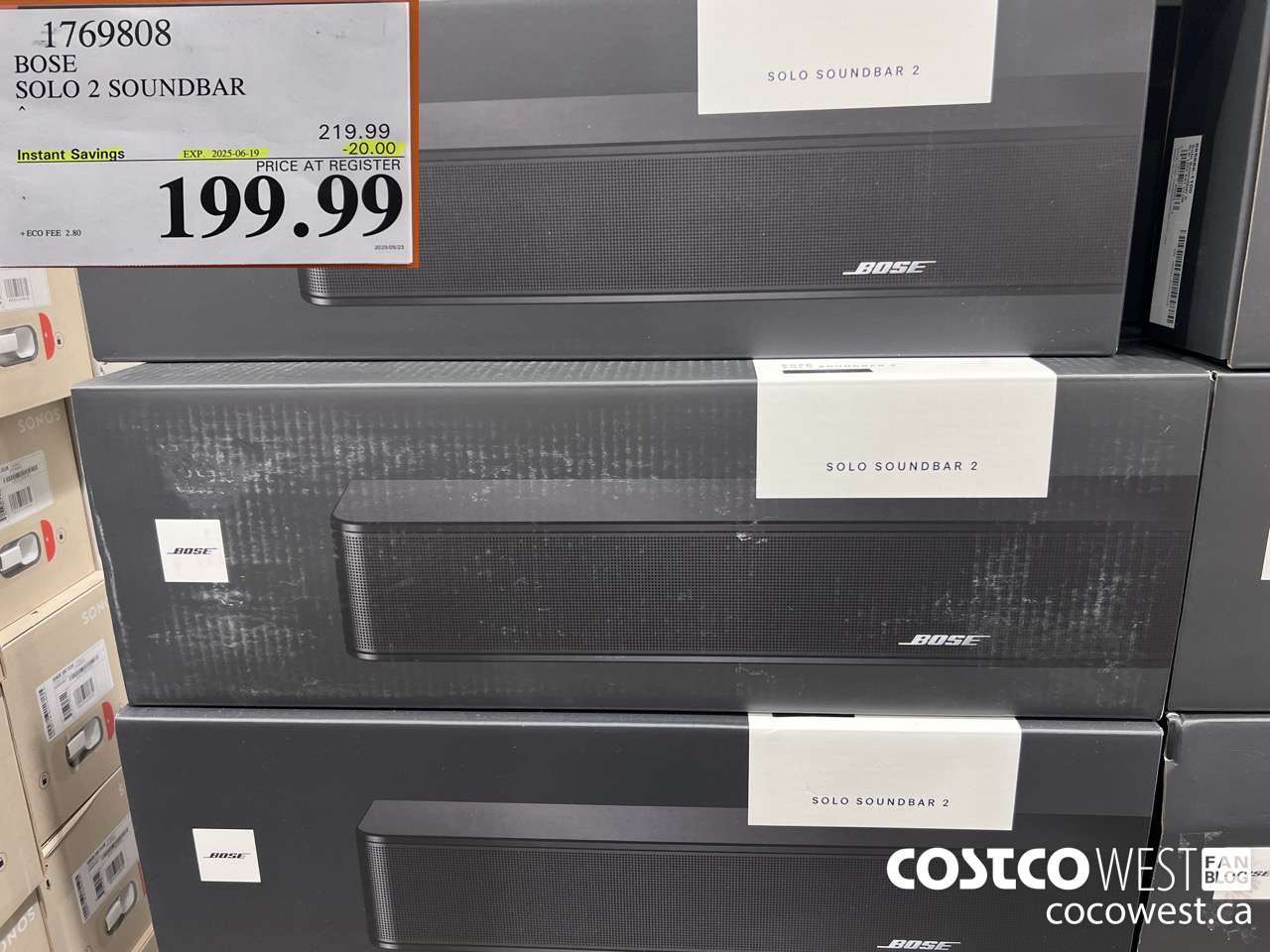 1769808 BOSE SOLO 2 SOUNDBAR ($20.00 INSTANT SAVINGS EXPIRES ON 2025-06-19) $199.99