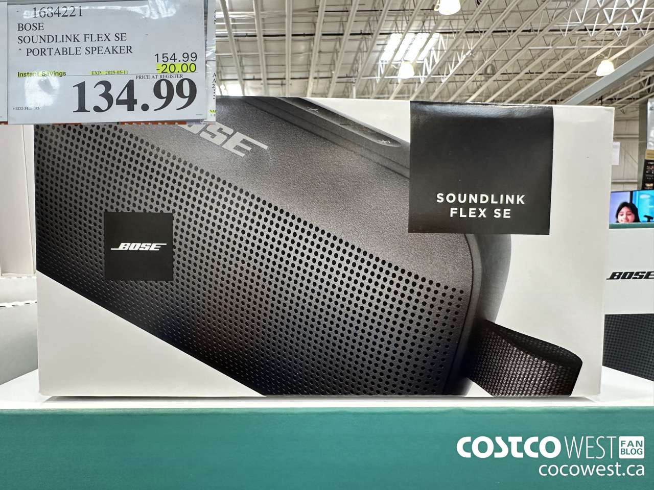 1684221 BOSE SOUNDLINK FLEX SPEAKER ($20.00 INSTANT SAVINGS EXPIRES ON 2025-05-11) $134.99