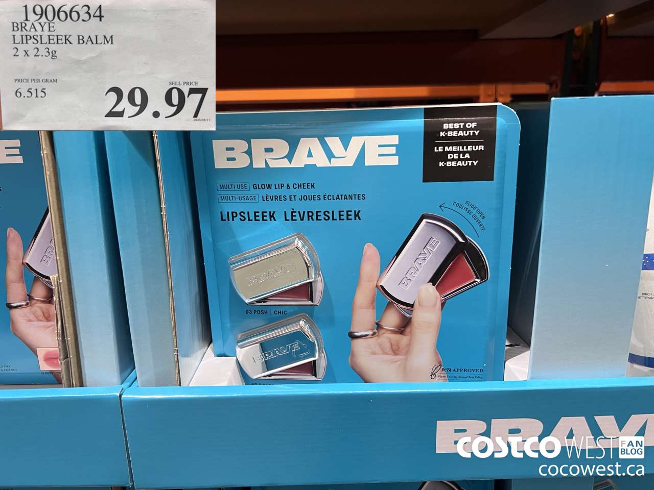 1906634 BRAYE LIPSLEEK BALM 2 X 2.3G $29.97