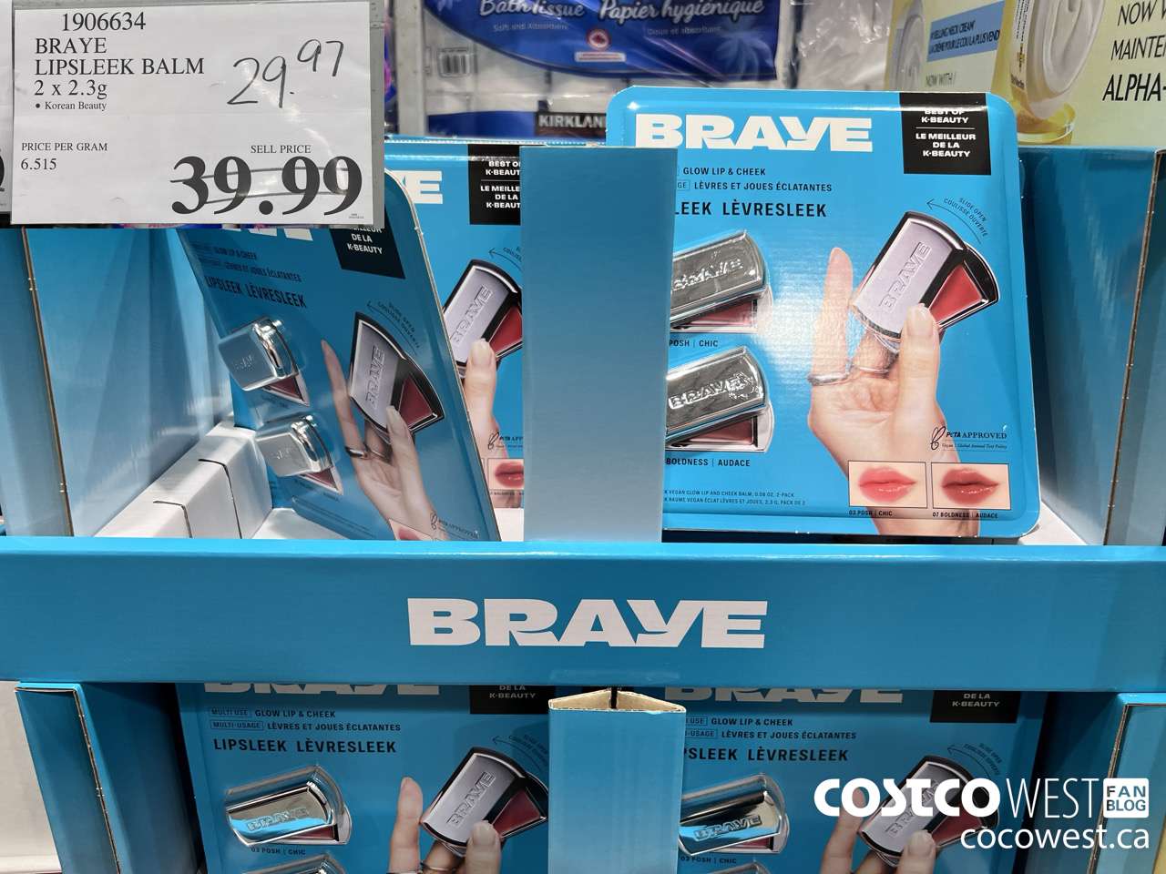 1906634 BRAYE LIPSLEEK BALM 2 X 2.3G $29.97