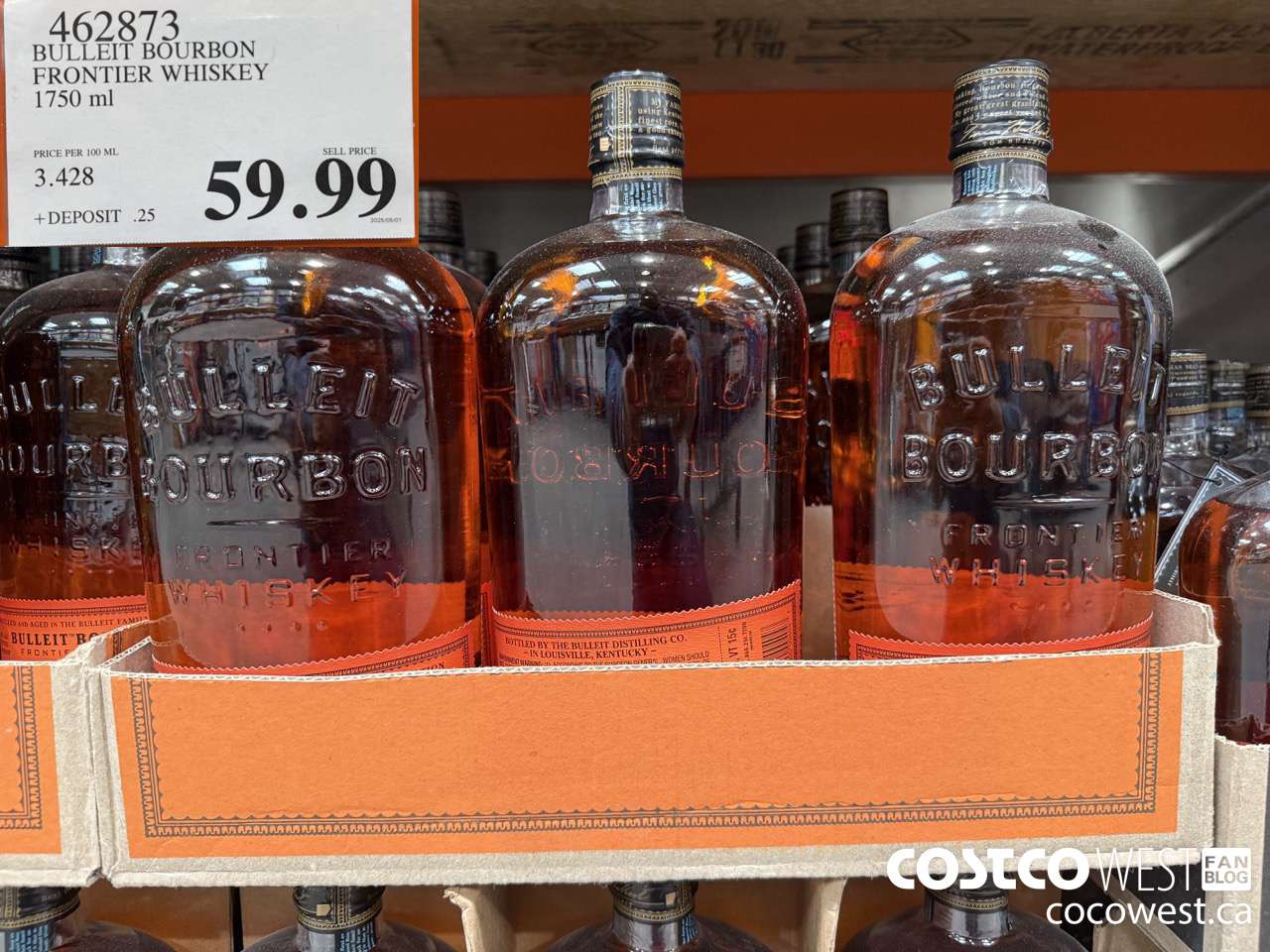 462873 BULLEIT BOURBON FRONTIER WHISKEY 1750 ML $59.99
