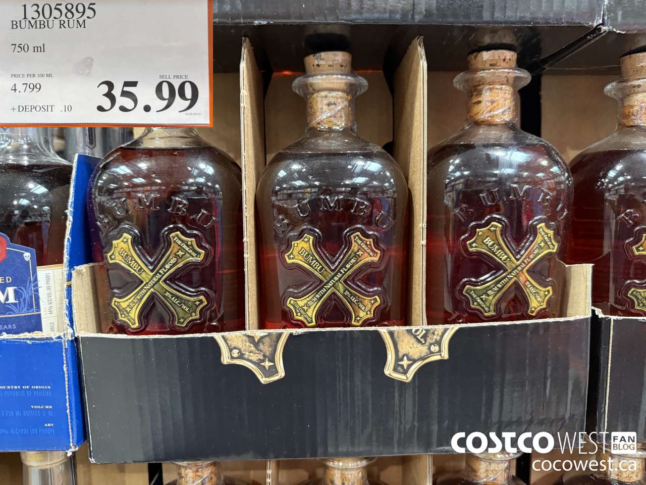 1305895 BUMBU RUM 750ML $35.99