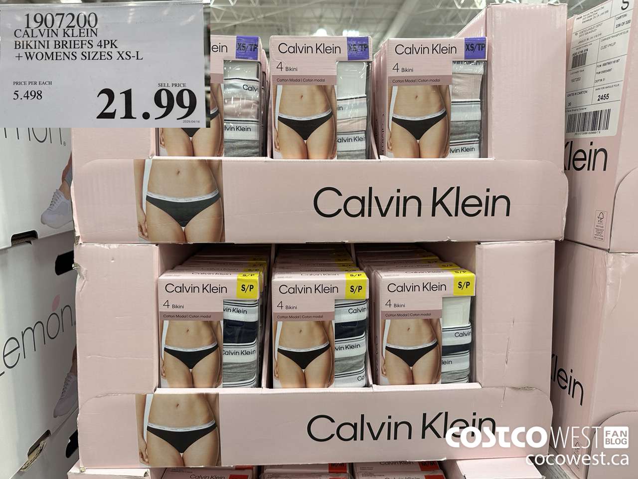 1907200 CALVIN KLEIN BIKINI BRIEFS 4PK LADIES SIZES XS-L $21.99