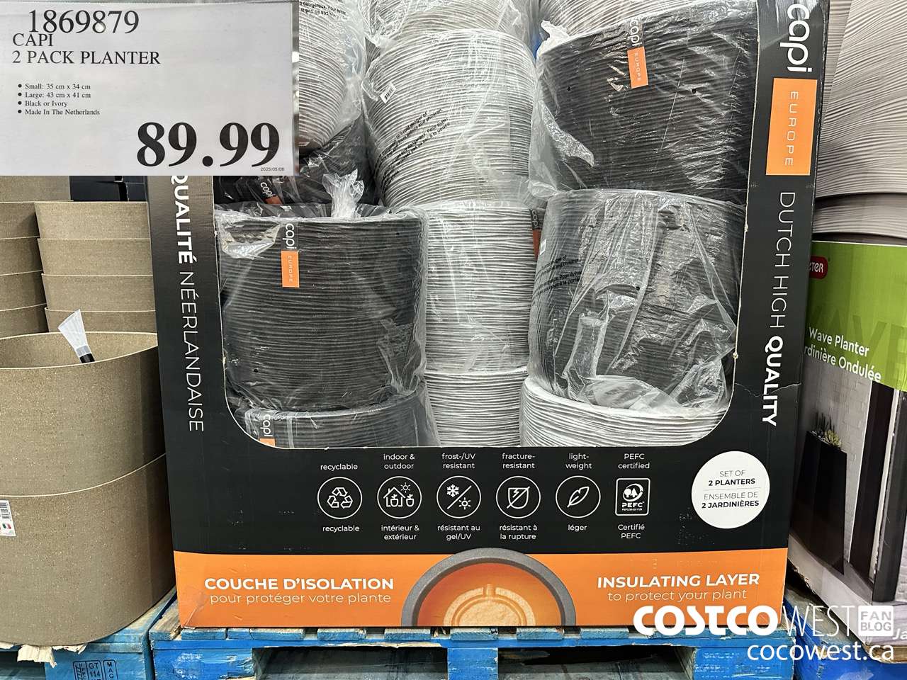 1869879 CAPI 2 PACK PLANTER $89.99