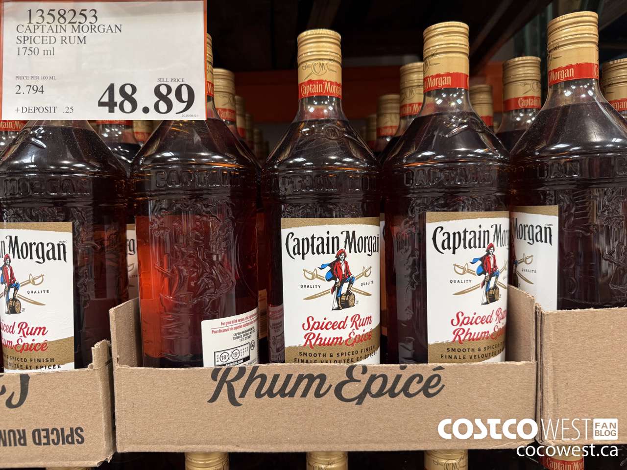1358253 CAPTAIN MORGAN SPICED RUM 1750 ML $48.89
