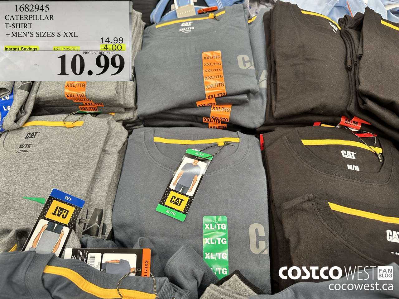 1682945 CATERPILLAR T-SHIRT MEN'S SIZES S-XXL ($4.00 INSTANT SAVINGS EXPIRES ON 2025-05-18) $10.99