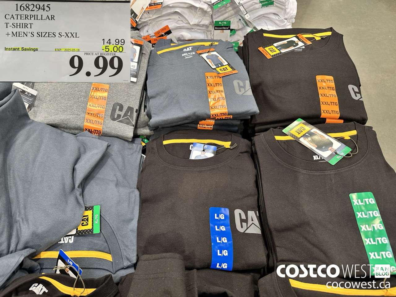 1682945 CATERPILLAR T-SHIRT MEN'S SIZES S-XXL ($5.00 INSTANT SAVINGS EXPIRES ON 2025-05-18) $9.99