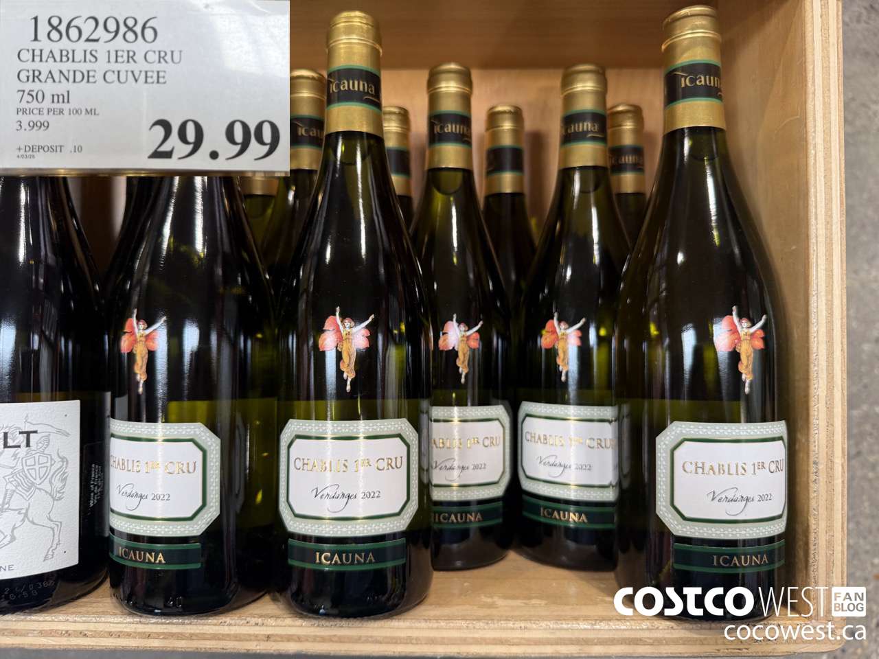 1862986 CHABLIS 1ER CRU GRANDE CUVEE 750ML $29.99
