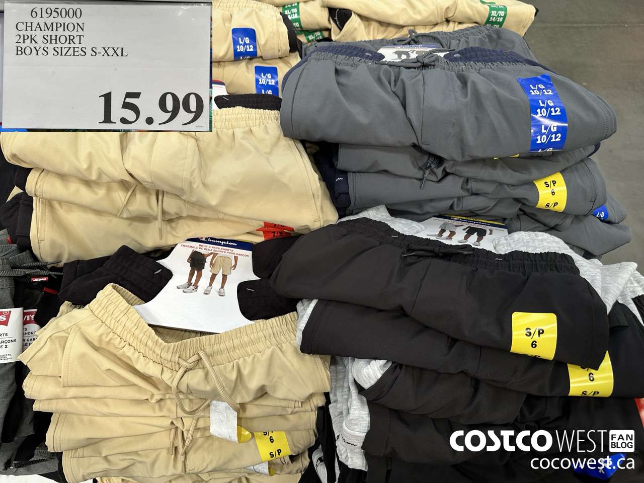 6195000 CHAMPION 2PK SHORT BOYS SIZES S-XXL $15.99