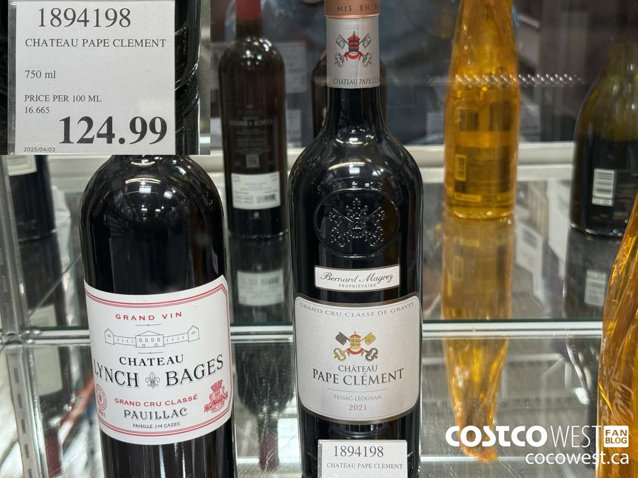 1894198 CHATEAU PAPE CLEMENT 750ML $124.99