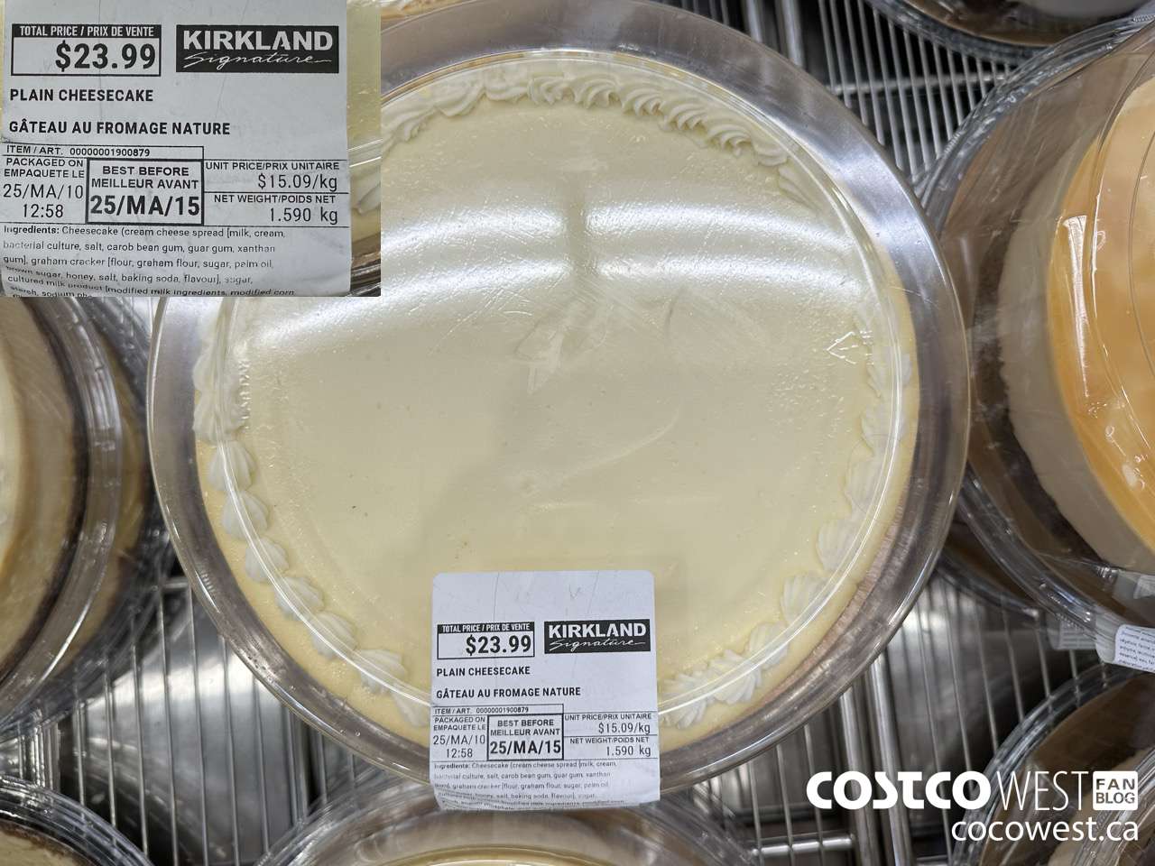 1900879 CHEESECAKE 1.590 kg $23.99