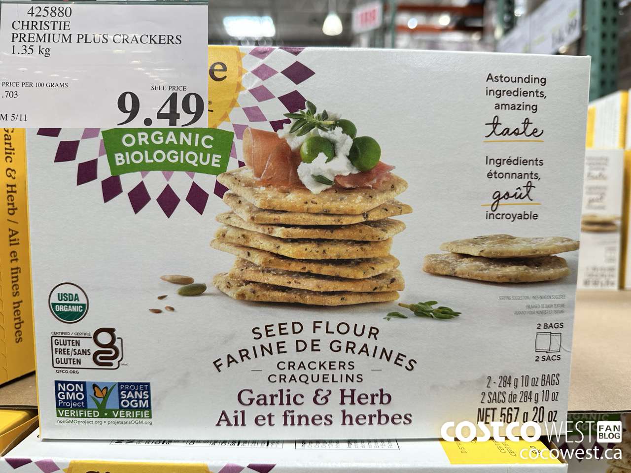 425880 CHRISTIE PREMIUM PLUS CRACKERS 1.35 kg $9.49