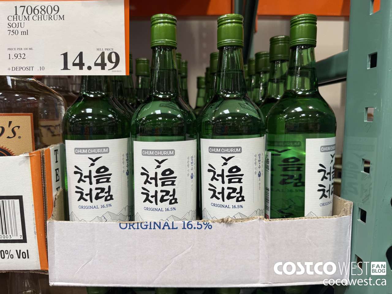 1706809 CHUM CHURUM SOJU 750ML $14.49