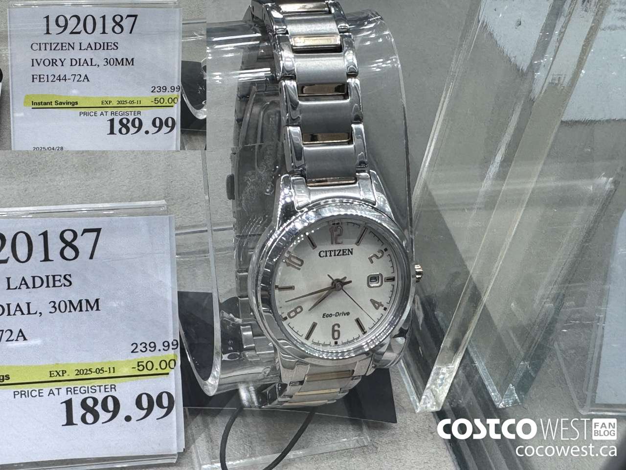 1920187 CITIZEN LADIES IVORY DIAL 30MM FE1244-72A ($50.00 INSTANT SAVINGS EXPIRES ON 2025-05-11) $189.99