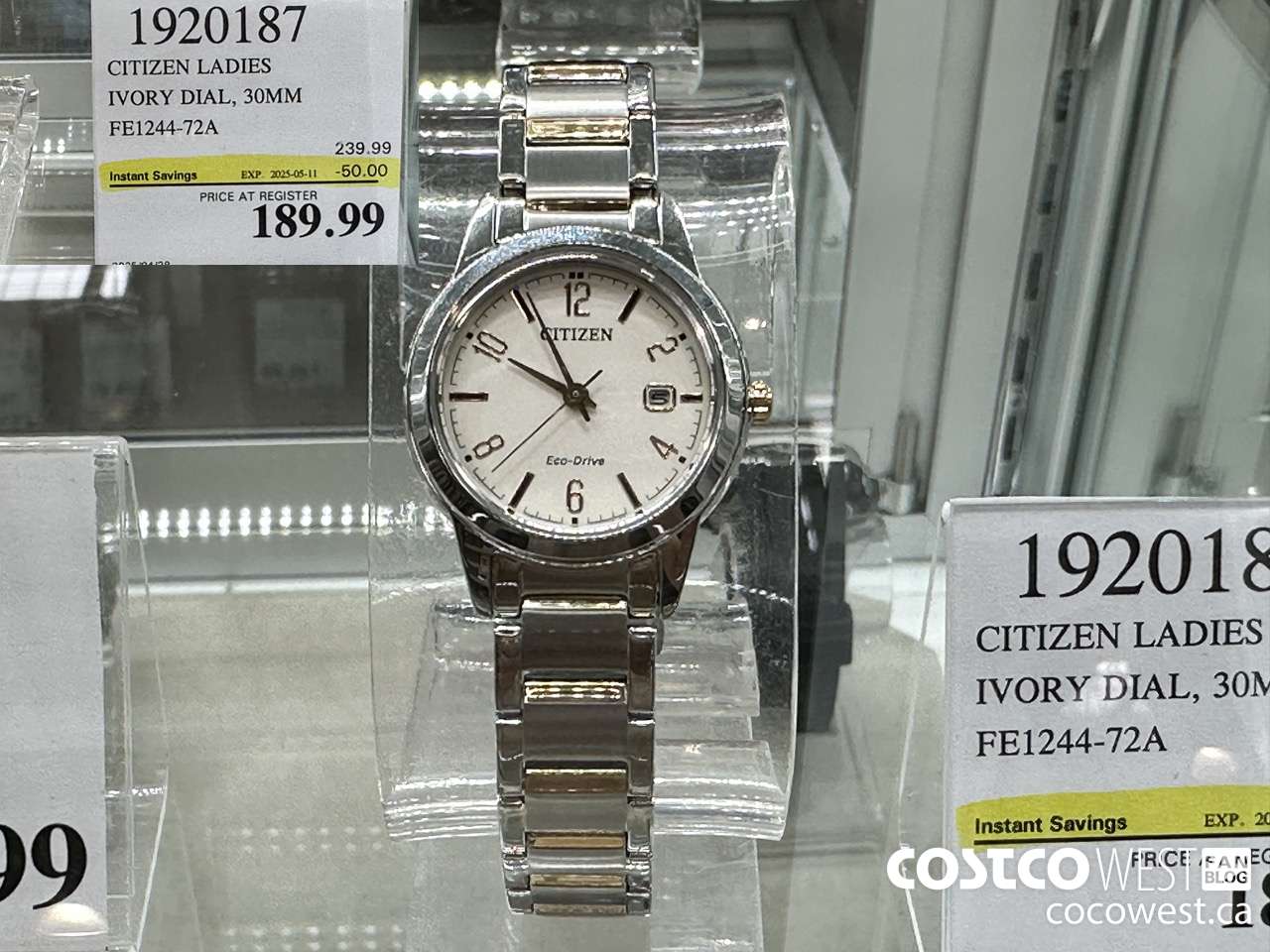 1920187 CITIZEN LADIES IVORY DIAL 30MM FE1244-72A ($50.00 INSTANT SAVINGS EXPIRES ON 2025-05-11) $189.99