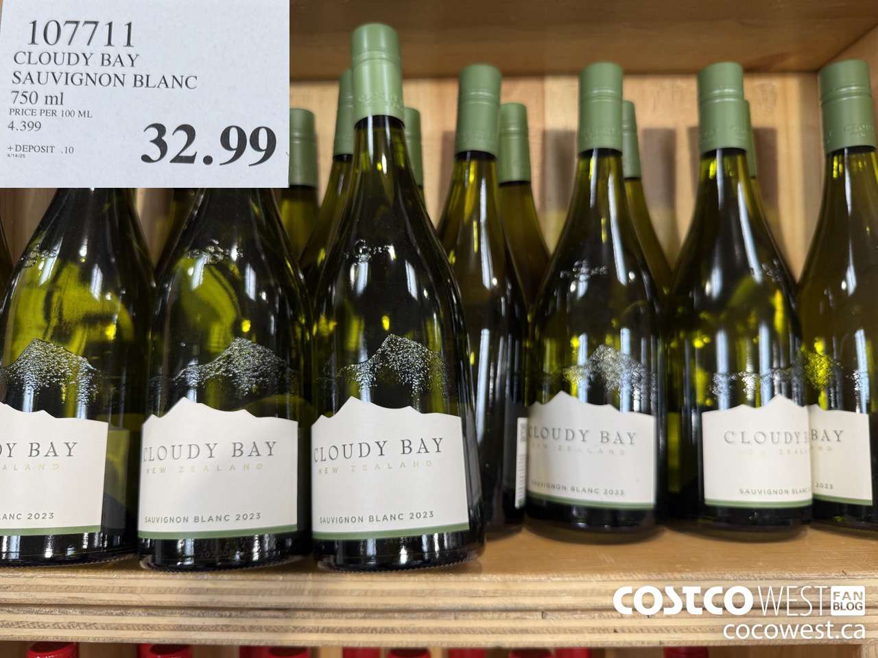 107711 CLOUDY BAY SAUVIGNON BLANC 750ML $32.99