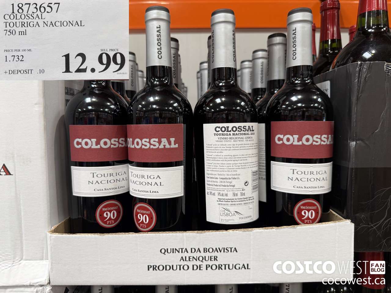 1873657 COLOSSAL TOURIGA NACIONAL 750ML $12.99