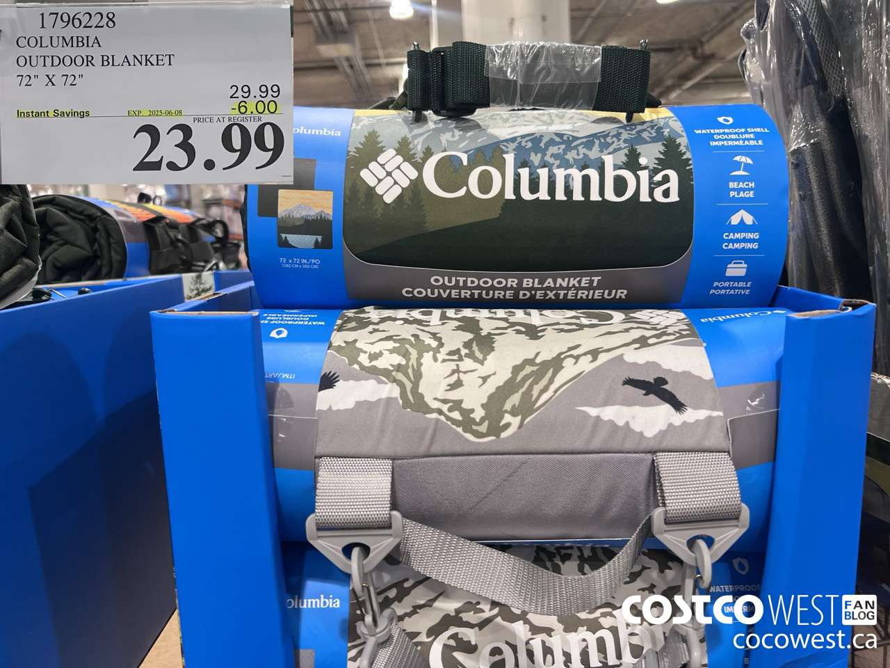 1796228 COLUMBIA OUTDOOR BLANKET 72