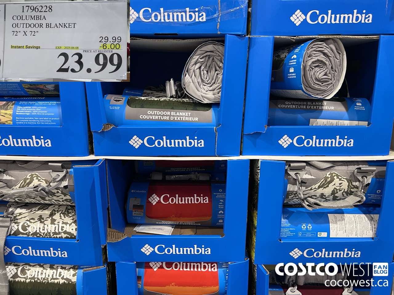 1796228 COLUMBIA OUTDOOR BLANKET 72