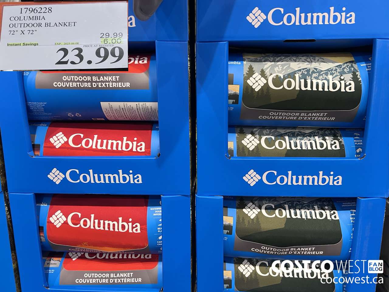 1796228 COLUMBIA OUTDOOR BLANKET 72