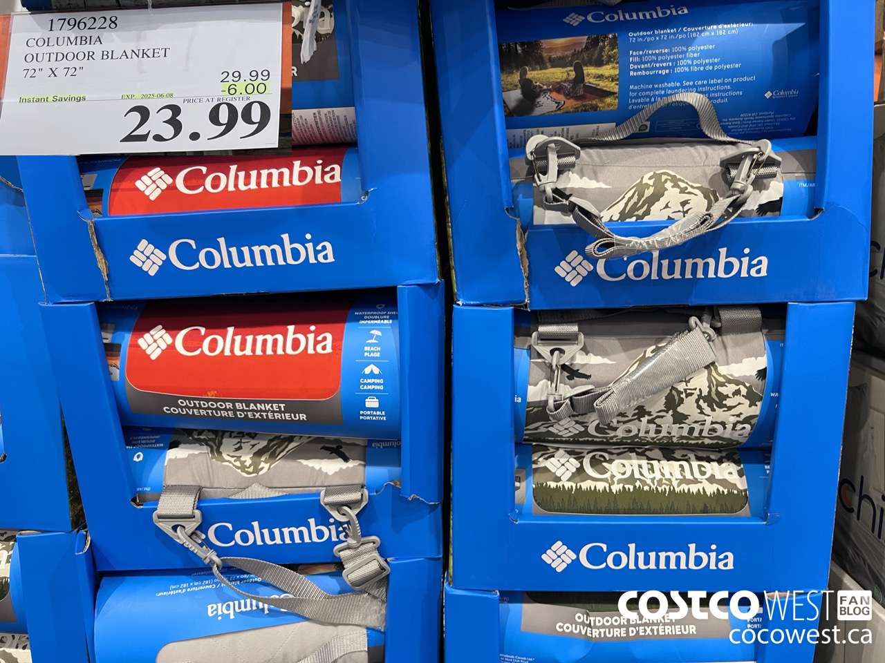 1796228 COLUMBIA OUTDOOR BLANKET 72