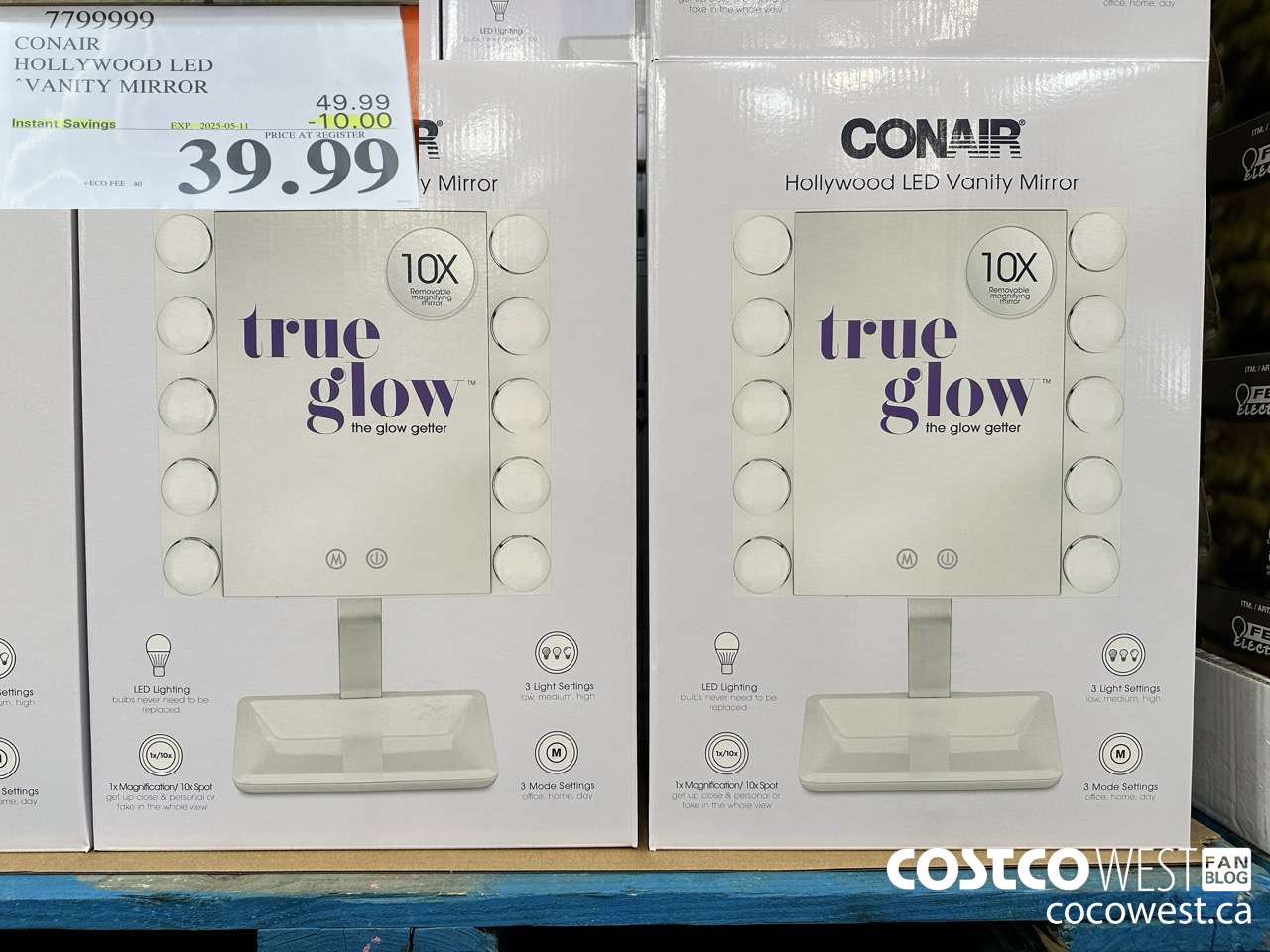 7799999 CONAIR HOLLYWOOD LED VANITY MIRROR ($10.00 INSTANT SAVINGS EXPIRES ON 2025-05-11) $39.99