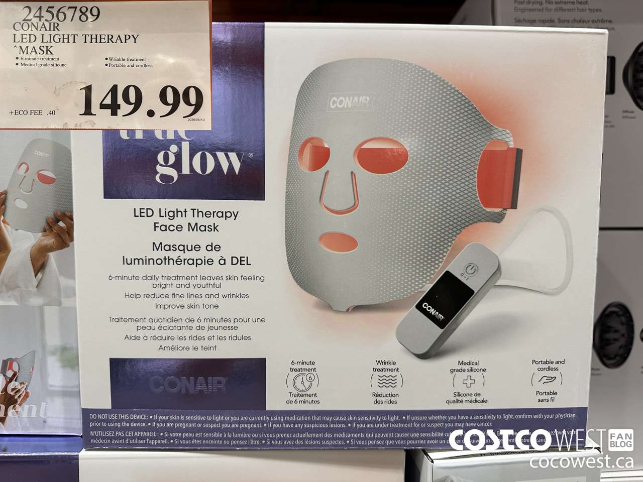 2456789 CONAIR LED LIGHT THERAPY MASK $149.99