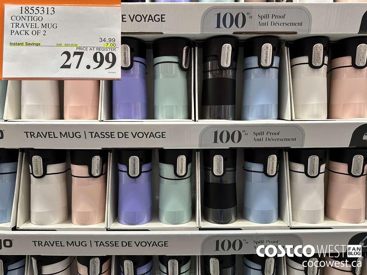 1855313 CONTIGO TRAVEL MUG PACK OF 2 ($7.00 INSTANT SAVINGS EXPIRES ON 2025-05-04) $27.99
