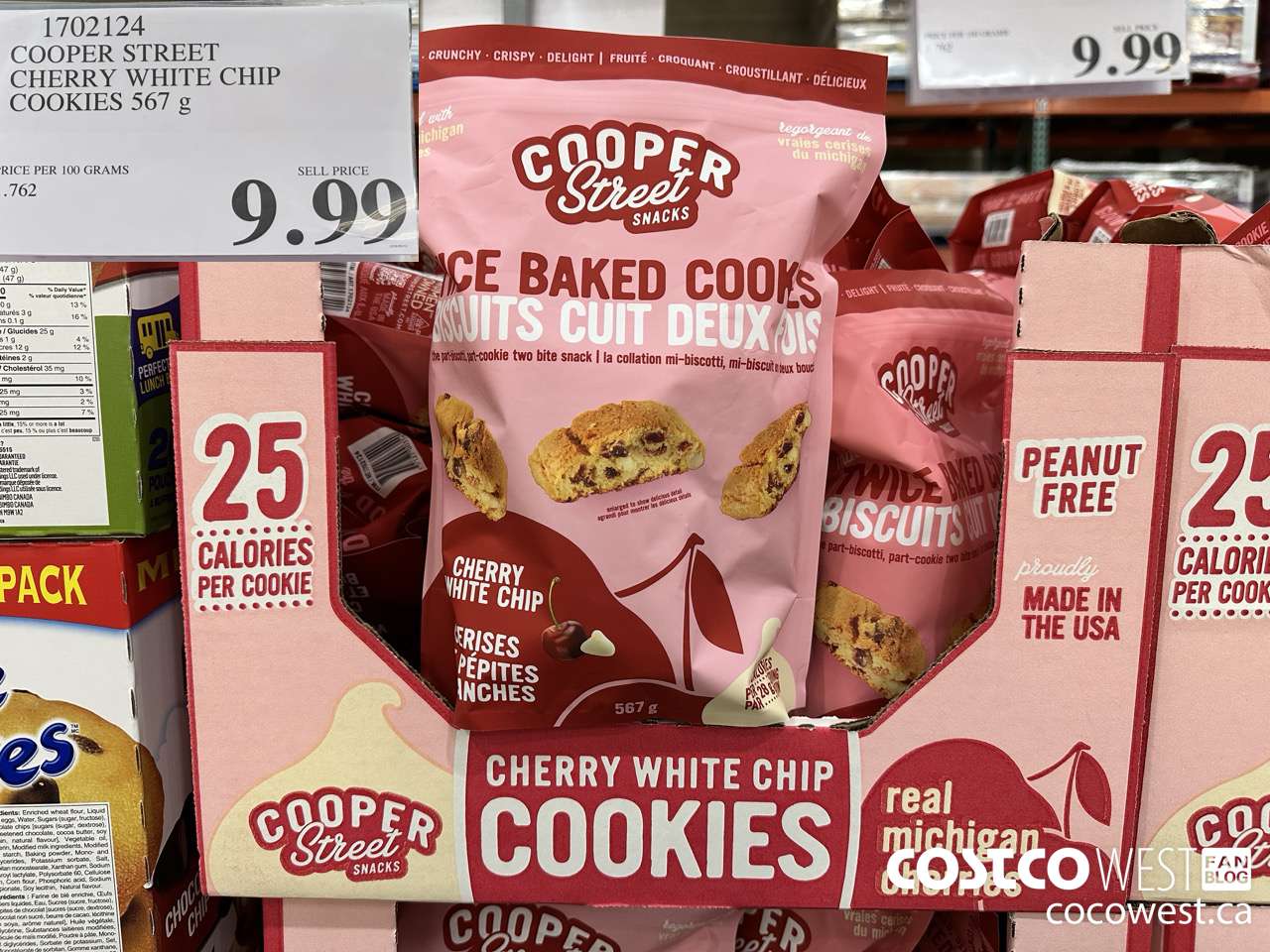 1702124 COOPER STREET CHERRY WHITE CHIP COOKIES 567G $9.99