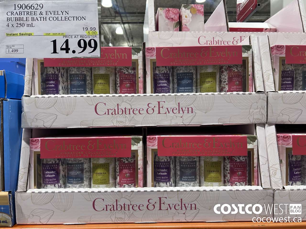1906629 CRABTREE & EVELYN BUBBLE BATH COLLECTION 4 X 250ML ($5.00 INSTANT SAVINGS EXPIRES ON 2025-05-25) $14.99