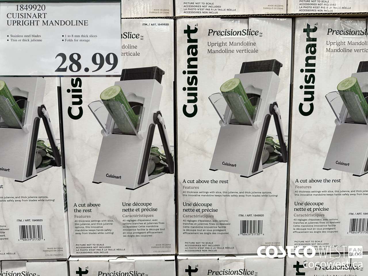 1849920 CUISINART UPRIGHT MANDOLINE $28.99