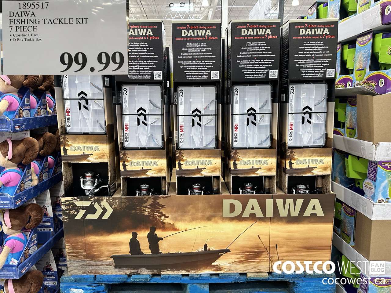 1895517 DAIWA FISHING TACKLE KIT 7 PIECE $99.99