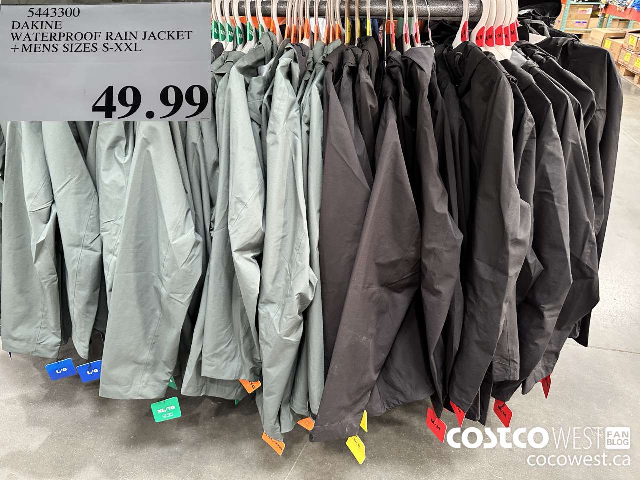 5443300 DAKINE WATERPROOF RAIN JACKET MENS SIZES S-XXL $49.99